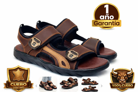 Sandalia Niza en cuero premium