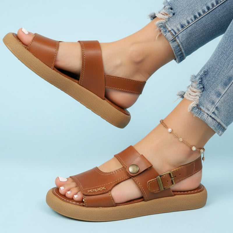 Sandalias en cuero de primera calidad