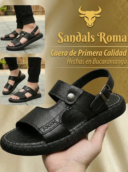 SANDALIA ROMA NEGRA